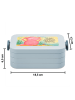 Mr. & Mrs. Panda Lunch Box Axolotl Hurra Design mit Spruch in Blau Pastell