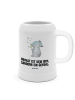 Mr. & Mrs. Panda Bierkrug Elefant Seifenblasen mit Spruch in Weiß
