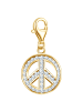 Rafaela Donata Charm Peace aus Sterling Silber mit Zirkonia in gelbgold