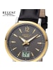 Regent Armbanduhr Regent Funkuhren schwarz extra groß (ca. 30mm)