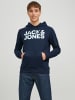 Jack & Jones Hoodie 'JJECORP LOGO' Marineblau