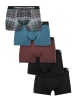 Urban Classics Boxershorts in plaidaop+jasper+cherry+blk+blk