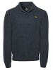 Threadbare V-Pullover Cromwell in Navy