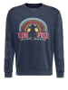 King Kerosin King Kerosin Pullover Acidwashed Chopper Sun in navy