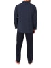 NORMANN Langarm Schlafanzug Pyjama zum durchknöpfen 125 101 90 512 in navy