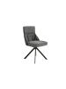 byLiving 2er-Set: Stuhl CALIFORNIA in Anthrazit/Schwarz - (B) 50 x (H) 89 x (T) 56 cm