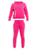 Tom Barron Freizeitanzug Tom Barron Line Pattern Sweatshirt Hoddie And Pant Set in FUCHSIA