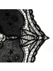 COFI 1453 Handgemachte Brautschirme Spitze Hochzeitfeier robustem Holzgriff in Schwarz