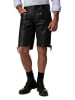 JP1880 Lederhose in schwarz
