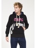 PLUS EIGHTEEN Herren Kapuzenpullover in Schwarz