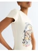 Wrangler T-Shirt Shrunken Band in Egret