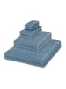 Möve 2 X Seif- 2 X Gäste- 2 X Dusch- 2 X Handtuch im Set Piquee in Steel blue