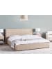 Beliani Doppelbett LAVAUR in Beige - (W) 203 x (H) 100 x (L) 220 cm