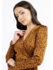 faina Damen Wickelkleid in Braun