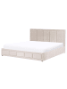 Beliani 3-tlg Doppelbett QUIBERON in Beige