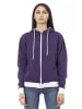 Baldinini Trend Lila Baumwolle Damen Pullover mit verstellbar Kapuze