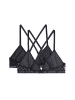 G-Star Raw Mesh Triangle Bralette 2er-Pack black
