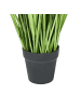 Beliani Kunstpflanze PAMPAS GRASS in Grün/Weiß/Schwarz - (W) 50 x (H) 130 x (L) 50 cm