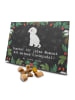 Mr. & Mrs. Panda Hund Adventskalender Kleinpudel Moment mit Spruch in Kreidetafel