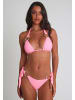 Moda Minx Bikinioberteil Irregular Hoop Triangle Top in pink