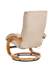 Beliani Massagestuhl HERO in Beige/Braun - (W) 51 x (H) 102 x (L) 80 cm