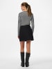 Pieces Wickelrock in Black Denim