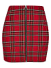Urban Classics Urban Classics Damen Ladies Short Checker Skirt in red/blk