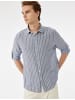 KOTON SHIRTS LS in Marineblau Gestreift