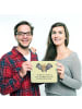 Mr. & Mrs. Panda Mouse Pad Fledermaus Flügel mit Spruch in Gelb Pastell