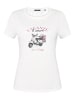 Zero  Printshirt mit Aufdruck in Patch Cream/Pink