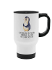 Mr. & Mrs. Panda Thermobecher Für Tee Pinguin Diät mit Spruch in Weiß