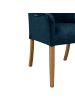 58 aufm Kessel POLSTERSTUHL Katryn Samtvelours dunkelblau
