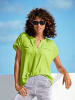 Heine Kurzarm-Bluse in limette