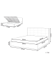 Beliani Bettgestell LORIENT in Grau - (W) 197 x (H) 112 x (L) 216 cm