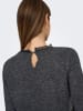 ONLY ONLTAMMY LS LACE MIX O-NECK BF KNT in Dark Grey Melange
