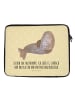 Mr. & Mrs. Panda Notebook Tasche Robbe Lachen mit Spruch in Gelb Pastell