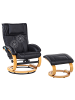 Beliani Massagestuhl MAJESTIC in Schwarz/Braun - (W) 68 x (H) 98 x (L) 82 cm