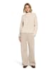 CARTOON Strickpullover mit Stehkragen in Cream/Green