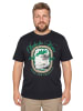 Men Plus Kurzarm T-Shirt in schwarz