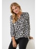 Kaffe Langarm-Bluse KAmagda Loose fit in Grey Leopard