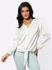 creation L Satinbluse in ecru