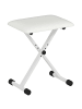 HOMCOM Klavierbank-39L x 29B x 37-47H cm-Weiß