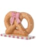 Bloomingville Kerzenhalter PRETZIE Braun BREZEL mit Schleife für 1 Kerze