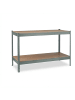relaxdays Werkbank in Anthrazit - (B)141 x (H)91 x (T)61 cm