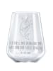 Mr. & Mrs. Panda Rotwein Glas Narwal Gitarre mit Spruch in Transparent