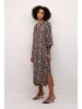 Kaffe Kleid KAdrylia Relaxed fit in Feather Gray Leo Print