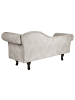 Beliani Chaiselongue LATTES II in Beige/Grau/Braun - (W) 192 x (H) 81 x (L) 59 cm