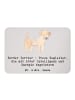 Mr. & Mrs. Panda Magnet Border Terrier Freunde mit Spruch in Grau Pastell