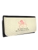 Mr. & Mrs. Panda Portemonnaie für Damen Tintenfisch mit Spruch in Gelb Pastell