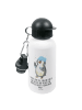 Mr. & Mrs. Panda Kindertrinkflasche Pinguin Duschen mit Spruch in Weiß